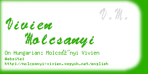 vivien molcsanyi business card